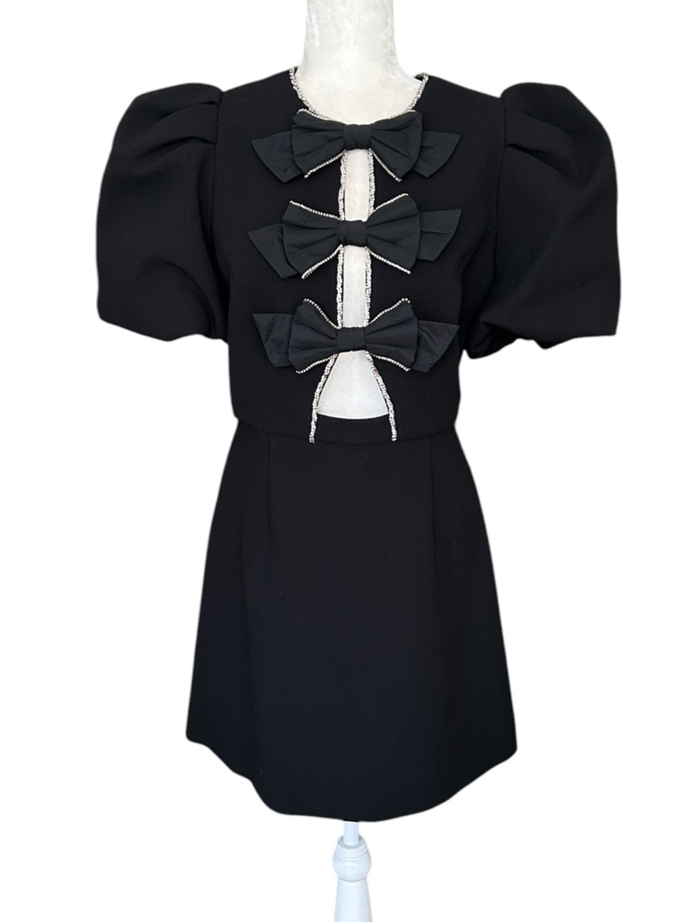 Rebecca Vallance Katie Bow Mini Dress Size US 10 - like new - Picture 3 of 13
